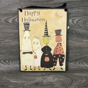 Halloween Decor Sign Shelf Sitter Wall Art 14.5".x11" Tricker Treaters